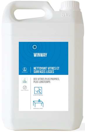 WINWAY NETTOYANT VITRES & SURFACES LISSES 5L