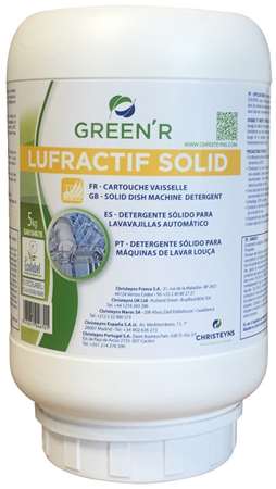 GREEN'R LUFRACTIF SOLID DETERGENT SOLIDE VAISSELLE 5kg x 3