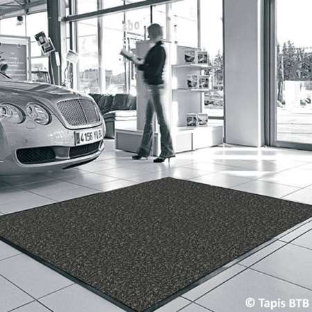 TAPIS ACCUEIL TRAFIC INTENSE 'WELCOME' ANTHRACITE 100x150cm