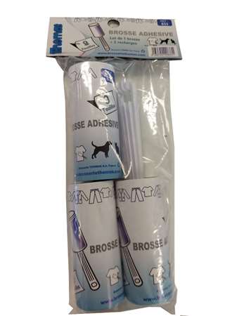 BROSSE ADHESIVE COMPLETE + 2 RECHARGES Lot 20 sachets