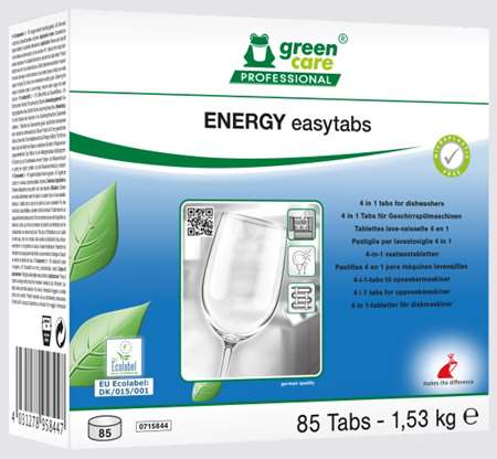 GREEN CARE ENERGY EASYTABS LAVAGE LAVE-VAISSELLE Boite 85tab