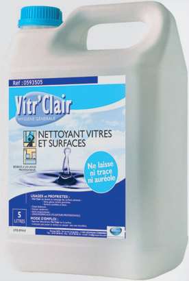 VITR'CLAIR NETTOYANT VITRES & SURFACES 5L
