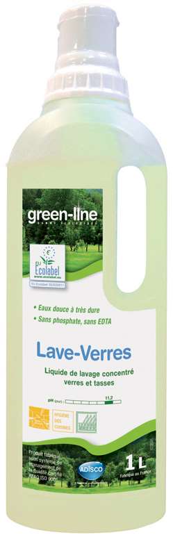 GREEN-LINE LAVE-VERRES O2D (x'food 805) 1L x 4