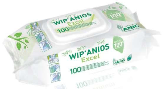 LINGETTES WIP'ANIOS EXCEL Biodégradable sachet de 100