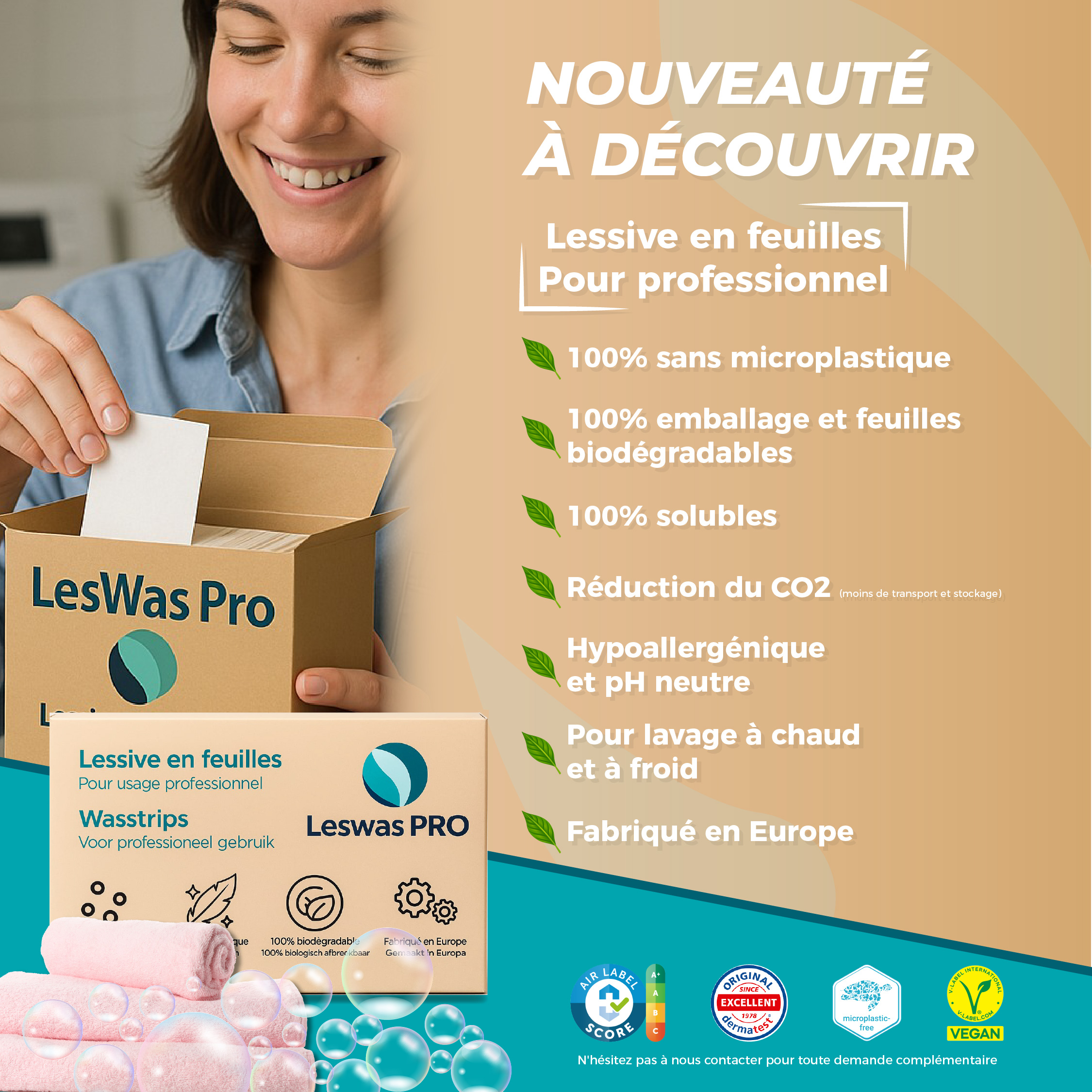Lessive en Feuille